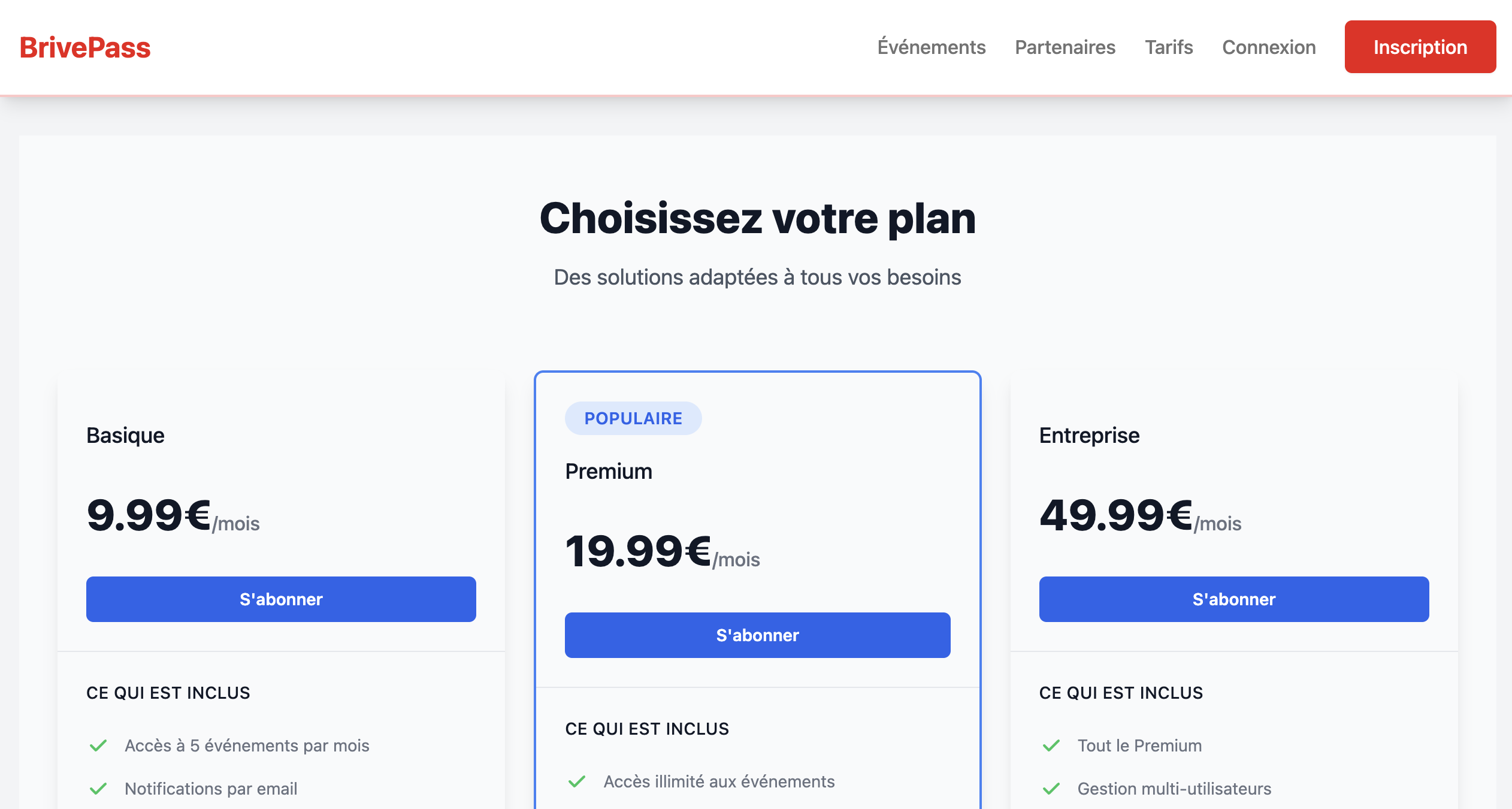 Projets