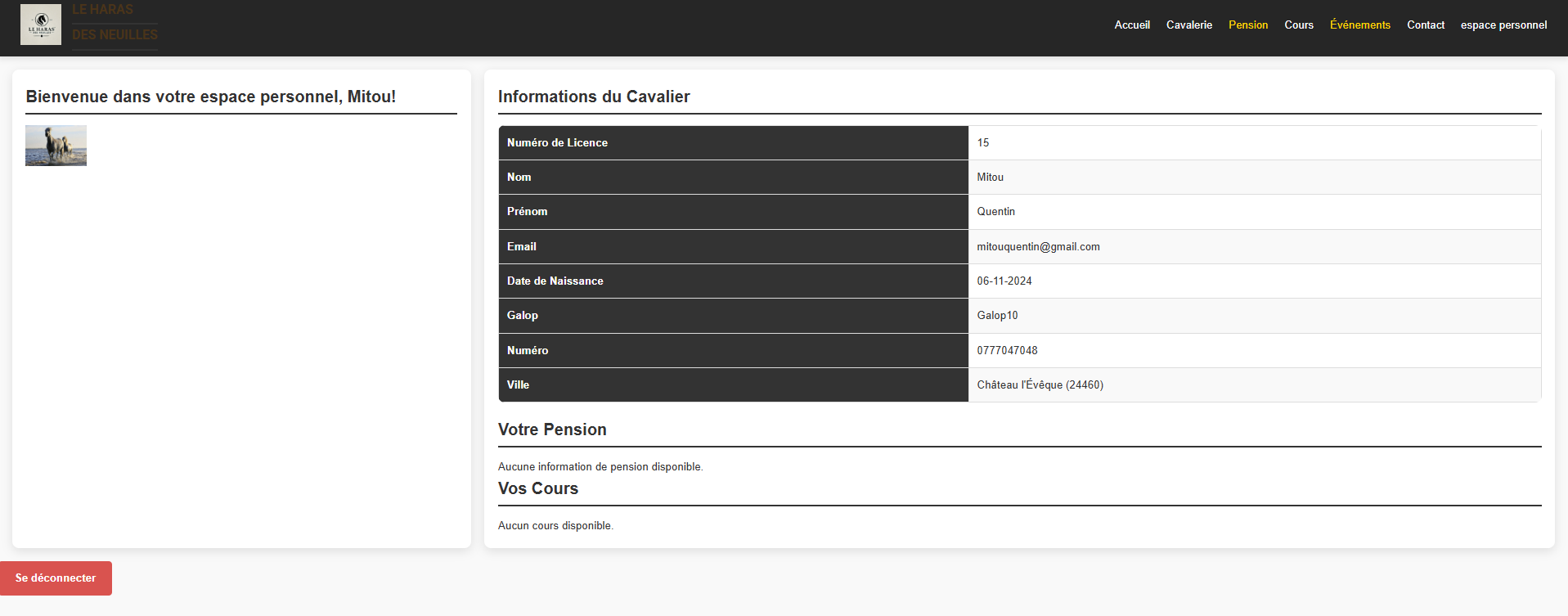 Gestion des frais